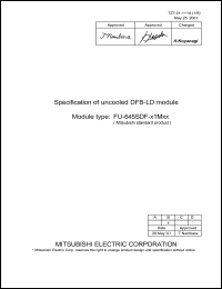 FU-645PDF-W1M1B Datasheet