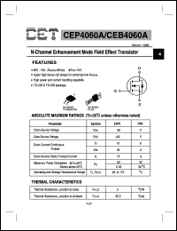 CEP4060A Datasheet