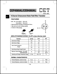 CEP4060AL Datasheet