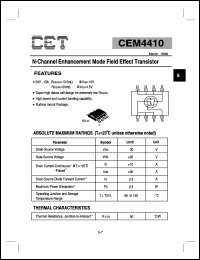 CEM4410 Datasheet