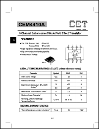 CEM4410A Datasheet