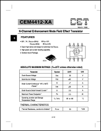 CEM4412-XA Datasheet