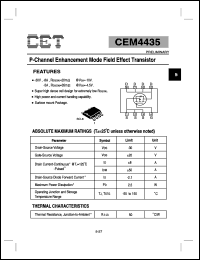 CEM4435 Datasheet
