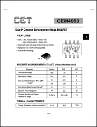 CEM4953 Datasheet