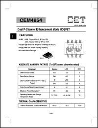 CEM4954 Datasheet