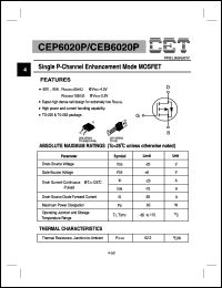CEP6020P Datasheet