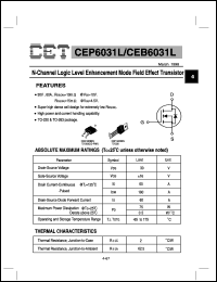 CEP6031L Datasheet