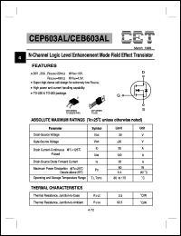 CEP603AL Datasheet