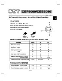 CEP6060 Datasheet