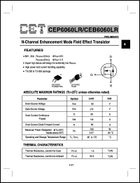 CEP6060LR Datasheet