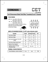 CEM2005 Datasheet