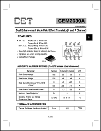 CEM2030A Datasheet