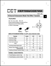 CEP7050 Datasheet