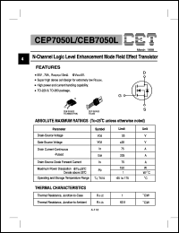 CEP7050L Datasheet