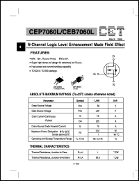 CEP7060L Datasheet