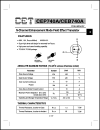 CEP740A Datasheet