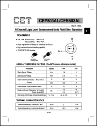 CEB803AL Datasheet