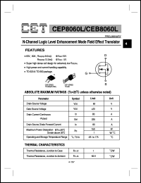 CEB8060L Datasheet