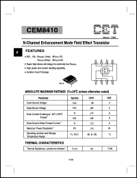 CEM8410 Datasheet