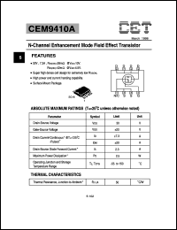 CEM9410A Datasheet