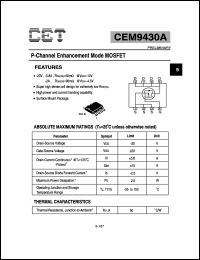 CEM9430A Datasheet
