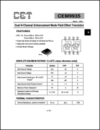 CEM9935 Datasheet