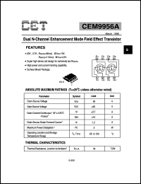 CEM9956A Datasheet