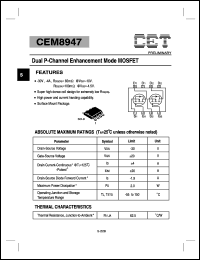 CEM8947 Datasheet