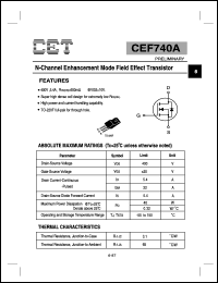 CEF740A Datasheet