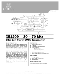 XE1209 Datasheet