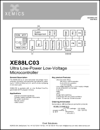 XE88LC01ME026 Datasheet
