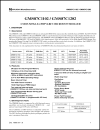 GMS87C1202E Datasheet