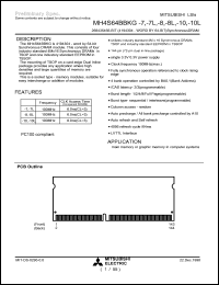 MH4S64BBKG-10L Datasheet