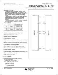 MH8S72BMG-10 Datasheet