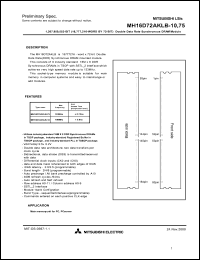 MH16S72AKLB-75 Datasheet