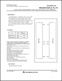 MH16D72AKLA-10 Datasheet