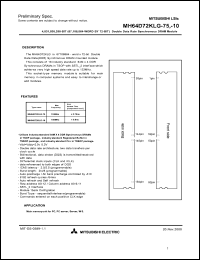 MH64D72KLG-10 Datasheet