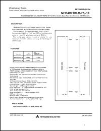 MH64D72KLH-10 Datasheet