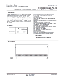 MH16D64AKQC-75 Datasheet