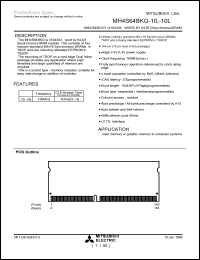 MH4S64BKG-10L Datasheet
