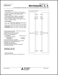 MH16V64AWJ-6 Datasheet