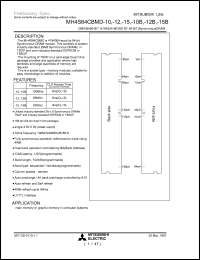 MH4S64CBMD-12B Datasheet