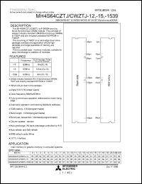 MH4S64CZTJ-15 Datasheet