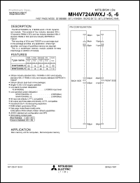 MH4V724AWXJ-6 Datasheet