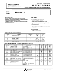 ML9XX17 Datasheet