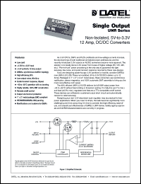 UNR-3-3-12-D5 Datasheet