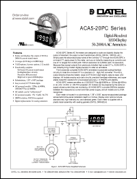 ACA5-20PC-2-DC3-GS Datasheet