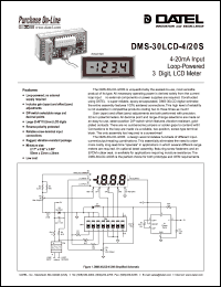 DMS-40LCD-4-20S Datasheet