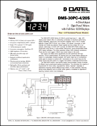 DMS-30PC-4-20S-24RL Datasheet