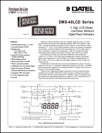 DMS-40LCD-1-2-9B Datasheet